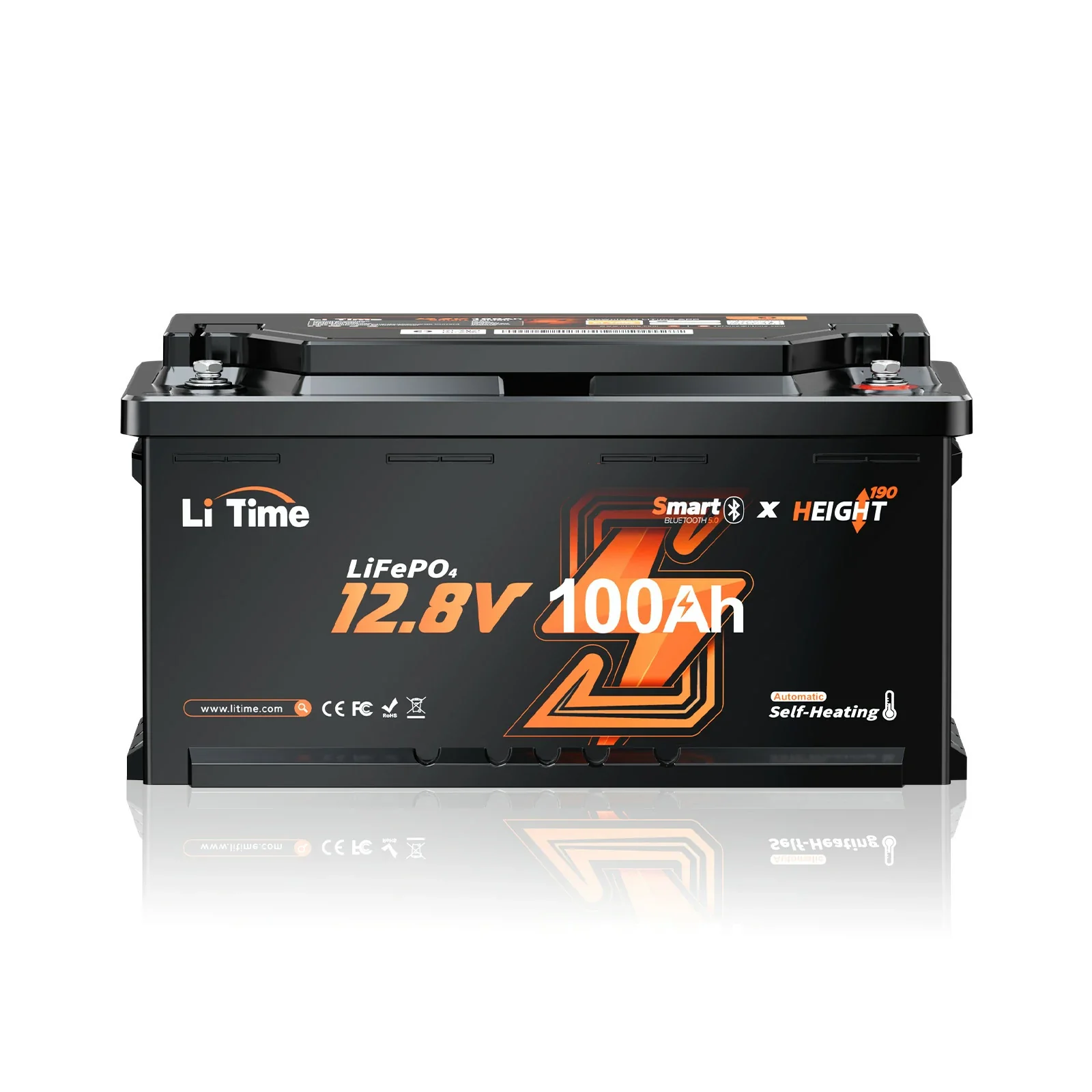 LiFePO4 12V 100Ah H190 Batterie – 200A Dauerstrom für Wohnmobil-Mover mit Bluetooth, Heizung & Untersitz DIN H8 - Image 10